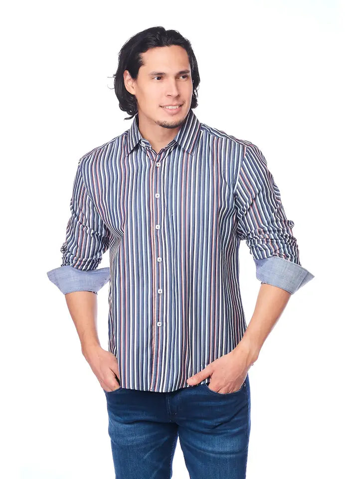 Men's Slim Fit Casual Button Down Dress Shirt LIGHT