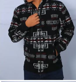 Adult Hoodie Jacket with Southwest Quard Designs